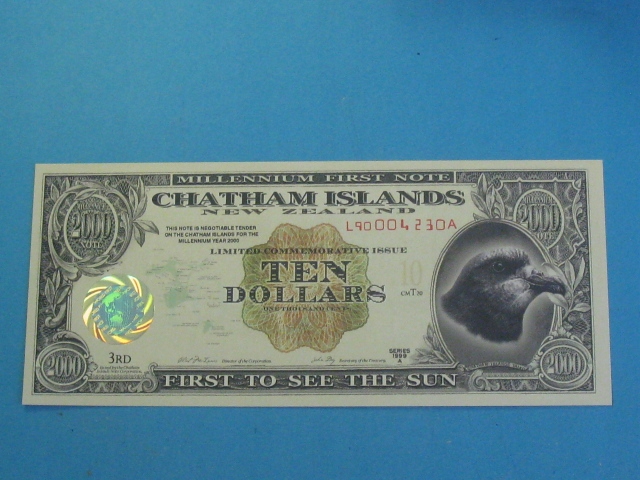 Chatham Islands Nowa Zelandia 10 Dollars 1999 UNC-