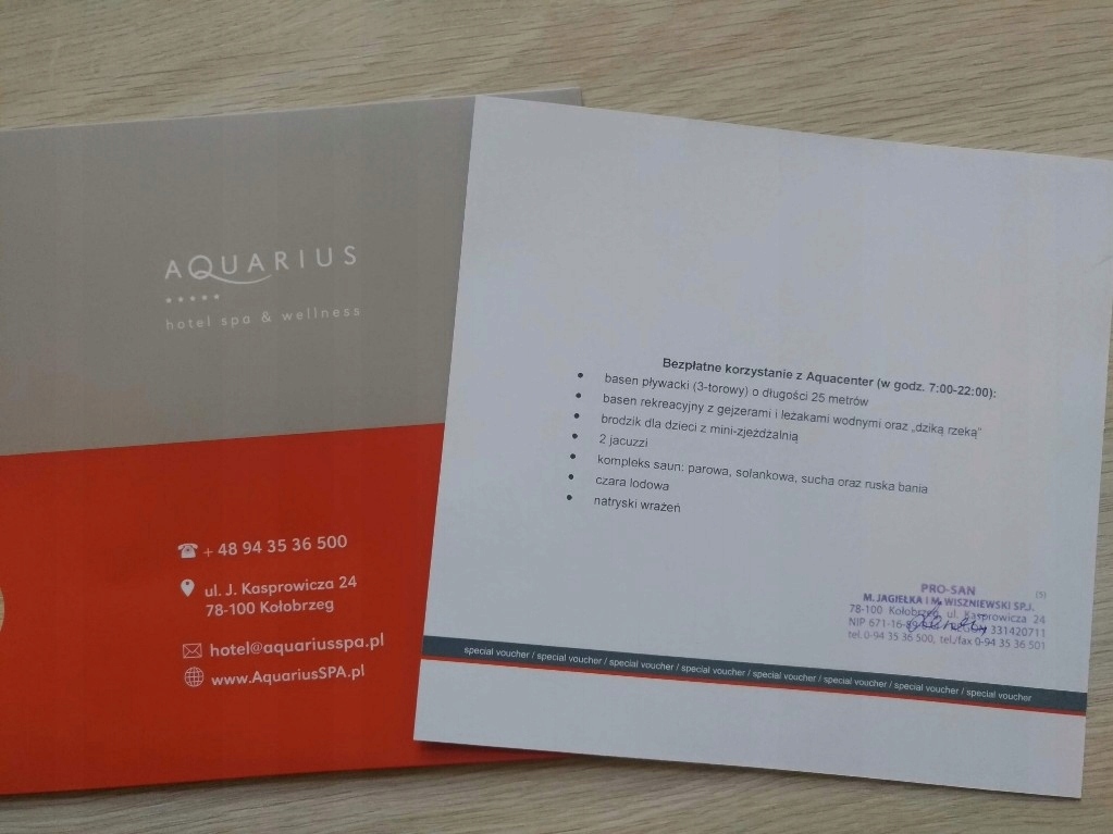 HOTEL SPA 5* KOLOBRZEG voucher 2 noce dla 2 osob