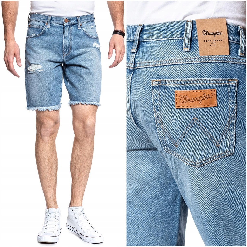 WRANGLER REGULAR MĘSKIE SPODENKI JEANSOWE W31