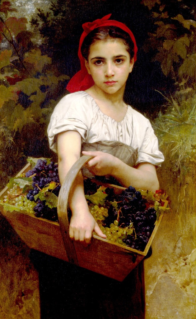 William Bouguereau - Dziewczynka z winogronami