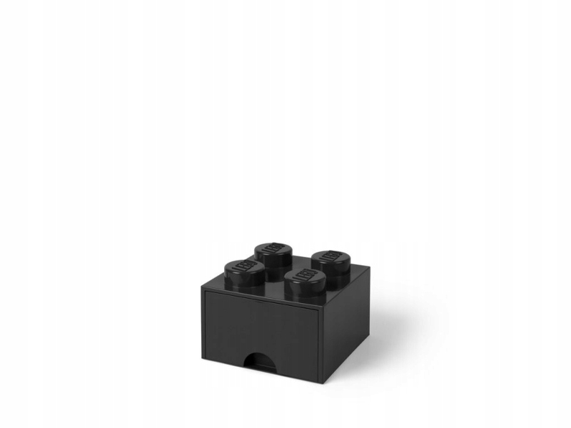 LEGO 40051733 Pojemnik na klocki z szufladą 2x2 czarny