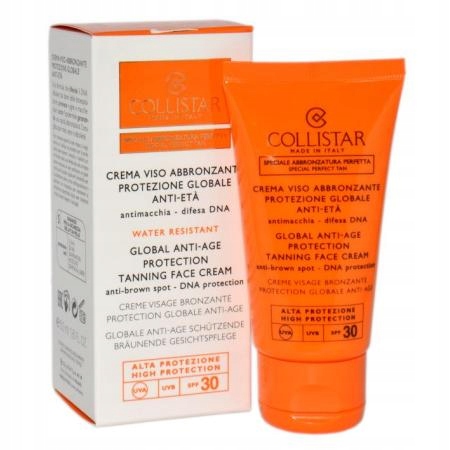 Collistar Global Anti-Age Protection Tanning Krem do twarzy SPF 30 50 ml