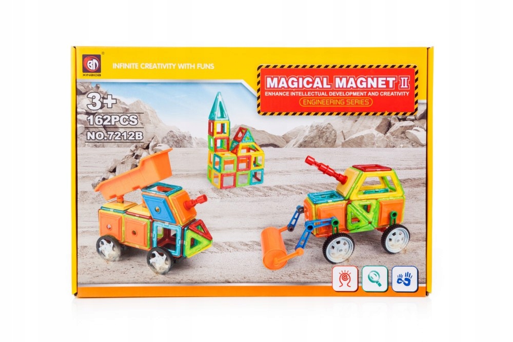 Klocki magnetyczne MAGICAL MAGNET 162SZT 7212B