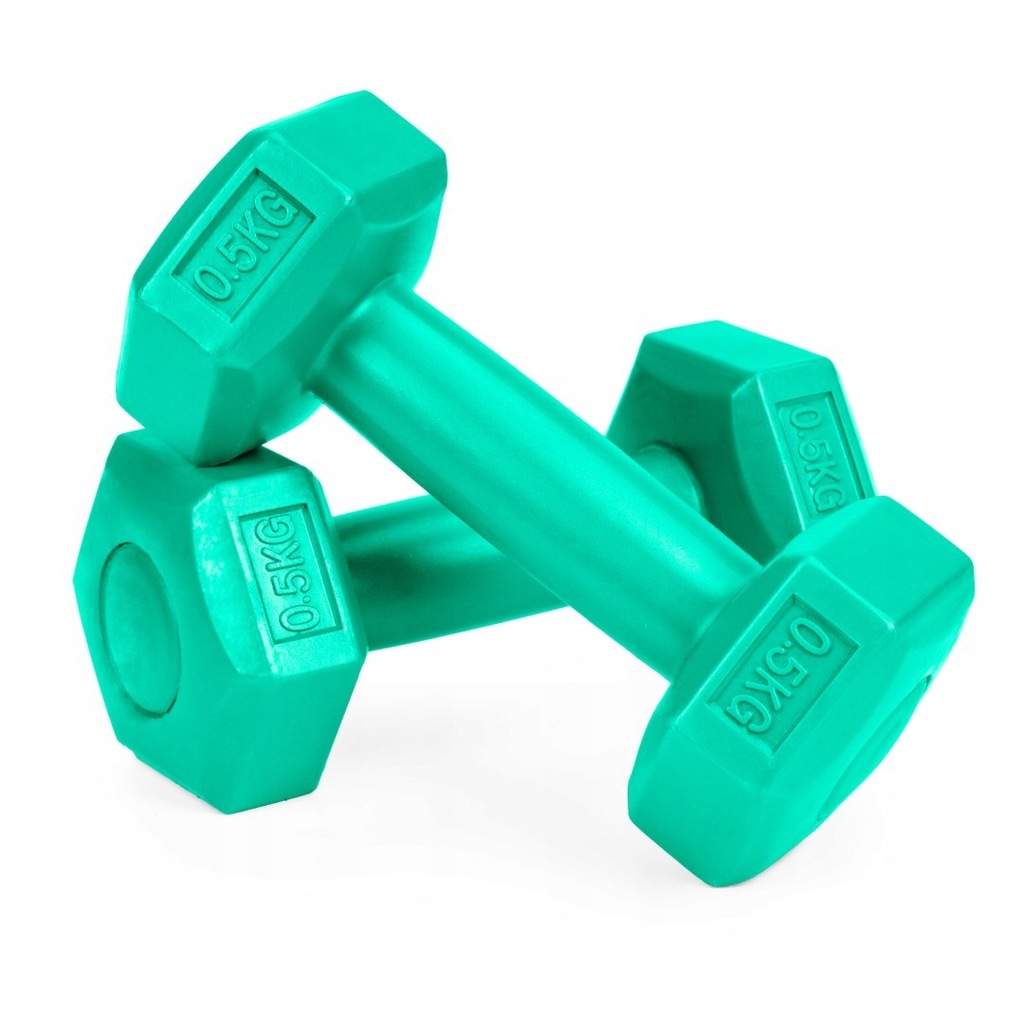 HANTLE FITNESS ZESTAW HANTELKI CIĘŻARKI 2X 0,5 KG