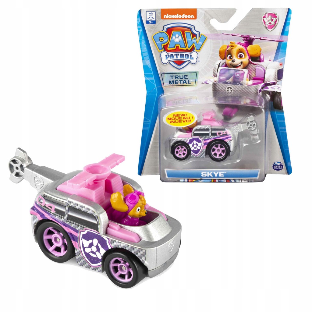PSI PATROL Skye POJAZD METALOWY Z FIGURKĄ