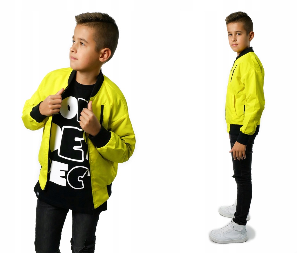 KURTKA ŻÓŁTA BOMBERKA 146 HIP HOP STREET WEAR