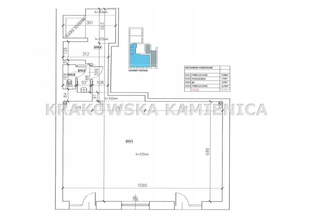 Komercyjne, Kraków, Podgórze, 90 m²
