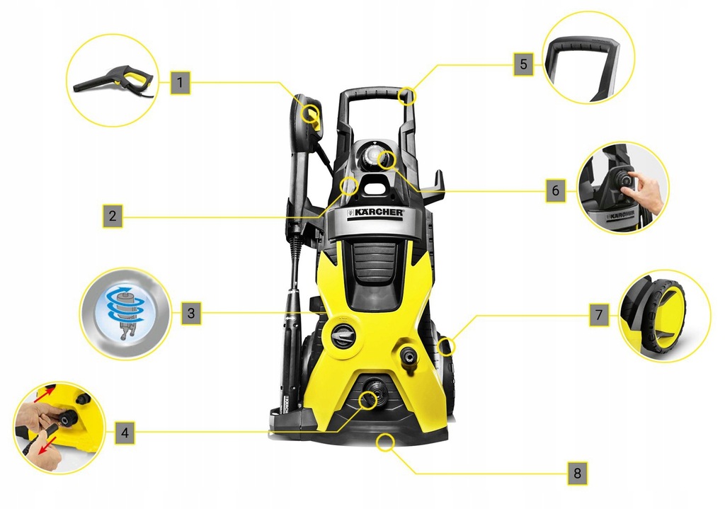 Купить МАШИНА ДАВЛЕНИЯ KARCHER K5 T 350 ALUMINIUM POWER: отзывы, фото, характеристики в интерне-магазине Aredi.ru