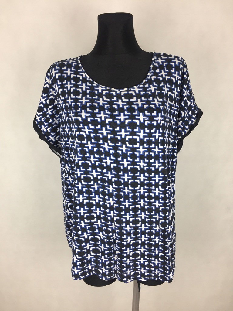 Papaya geometryczna bluzka 4XL *PW271*