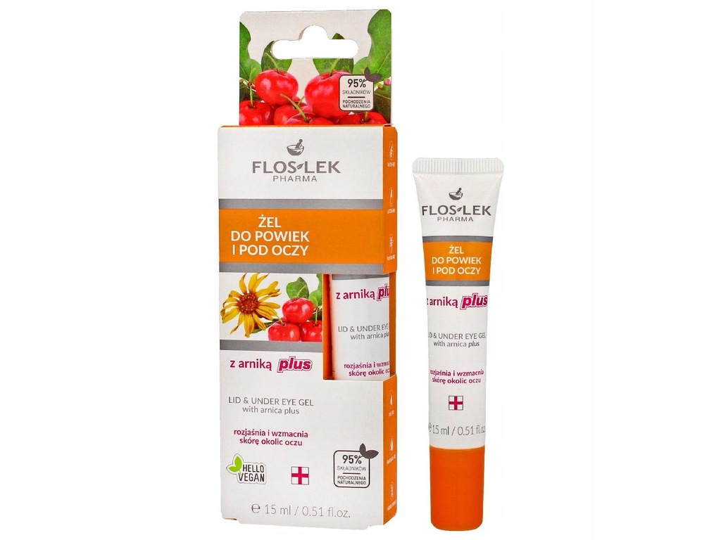 FLOSLEK Oczy Żel do powiek i pod oczy z arniką PLUS 15 ml