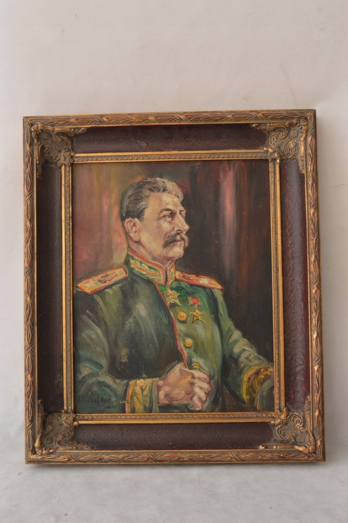 JÓZEF STALIN portret Józef Arsztunowicz 1941 obraz