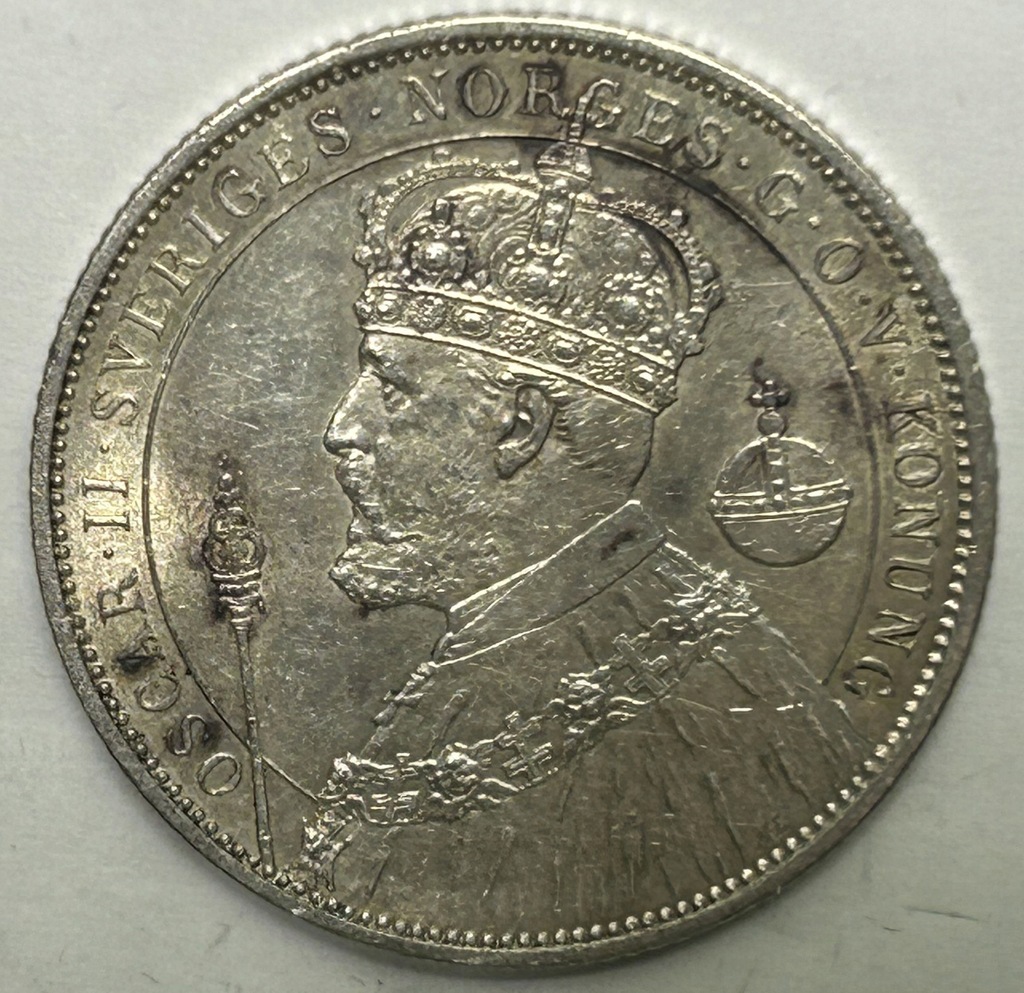 Szwecja, Oscar II, 2 Kronor 1897 stan *194