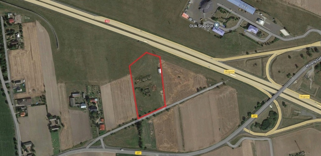 Działka, Sługocin, Lądek (gm.), 10500 m²