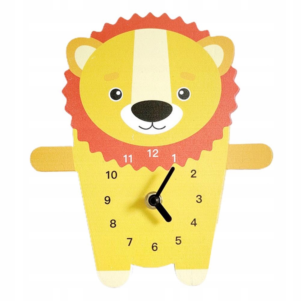 Wall Clock Panda Tiger Shaped Silent Operated