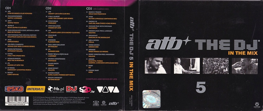 Купить АТБ - THE DJ'5 - В МИКСЕ - 3CD: отзывы, фото, характеристики в интерне-магазине Aredi.ru