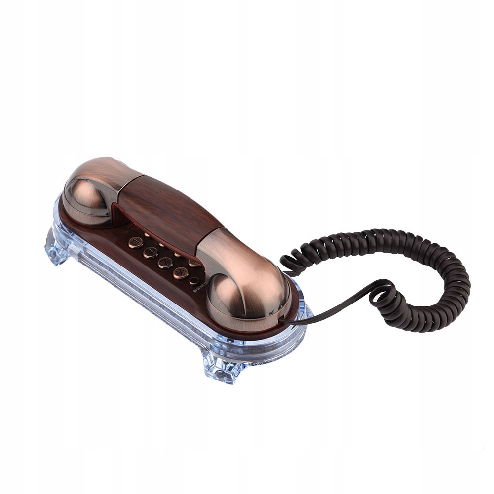 Antyczny Retro Telefon Ścienny Telefon Przewodowy
