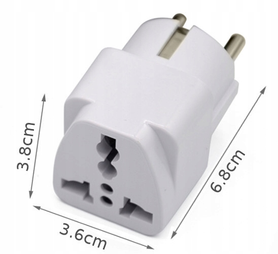 ADAPTER UK NA EU PL PRZEJŚCIÓWKA GNIAZDKA WTYCZKA 7937238470