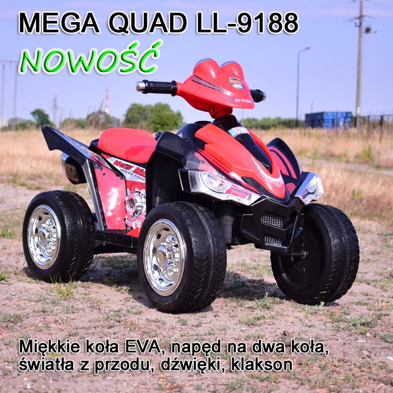 NAJNOWSZY WIELKI QUAD 2x45W MIĘKKIE KOŁA KŁAD HIT
