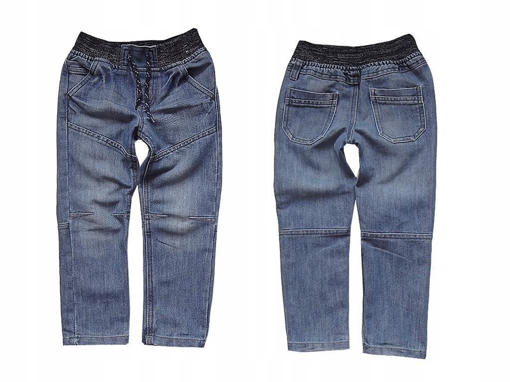 Jeansy spodnie dla syna STRAIGHT, 110cm, 4-5 lat