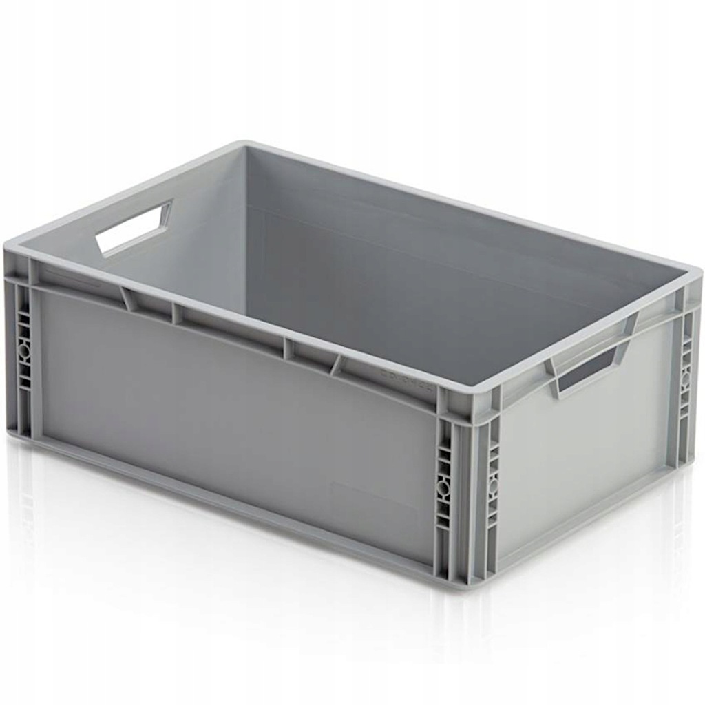 Skrzynka magazynowa transportowa PP 1/4 EUR 600x400x220mm, GSG24, 1007621