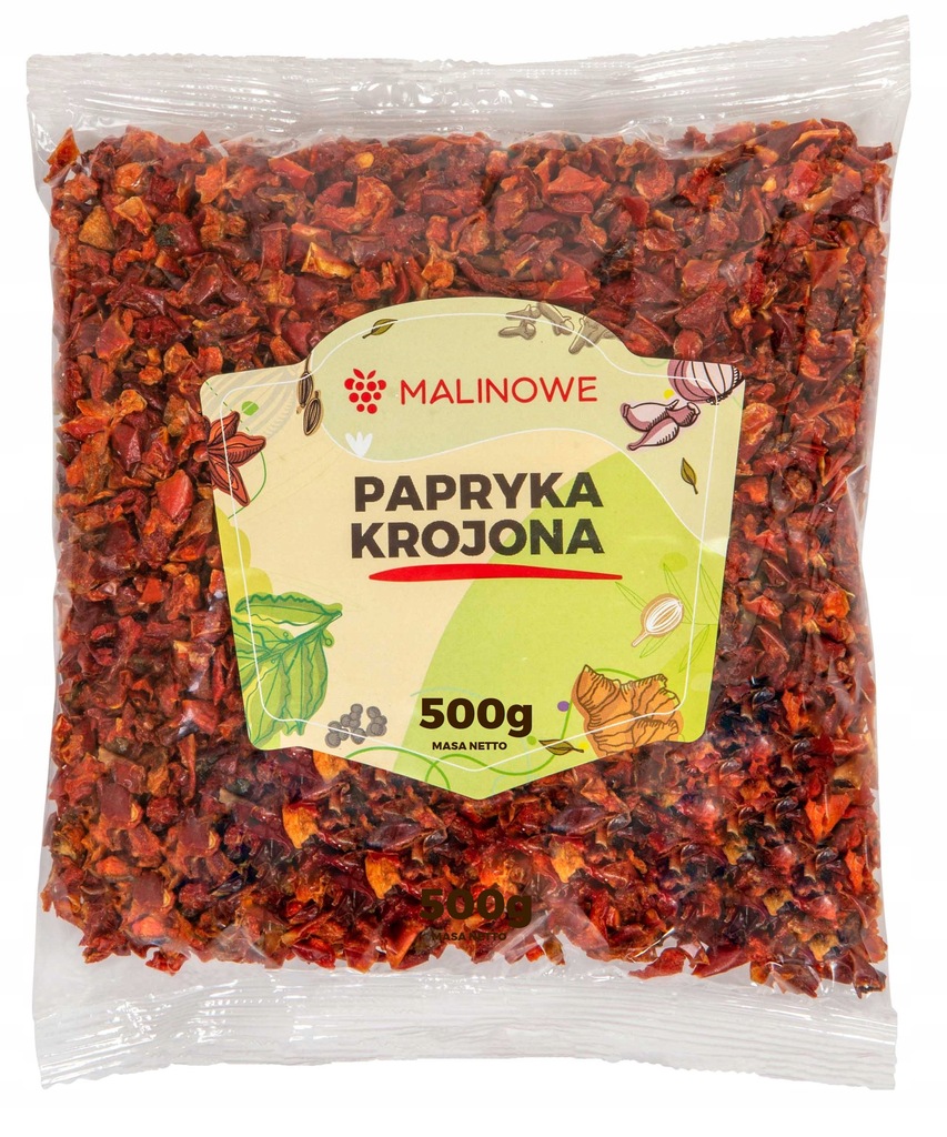 PAPRYKA CZERWONA KROJONA SUSZONA 500g AROMATYCZNA JAKOŚĆ PREMIUM