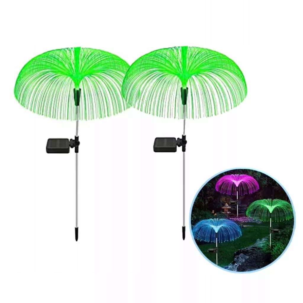 LAMPA SOLARNA OGRODOWA RGB LED MEDUZA