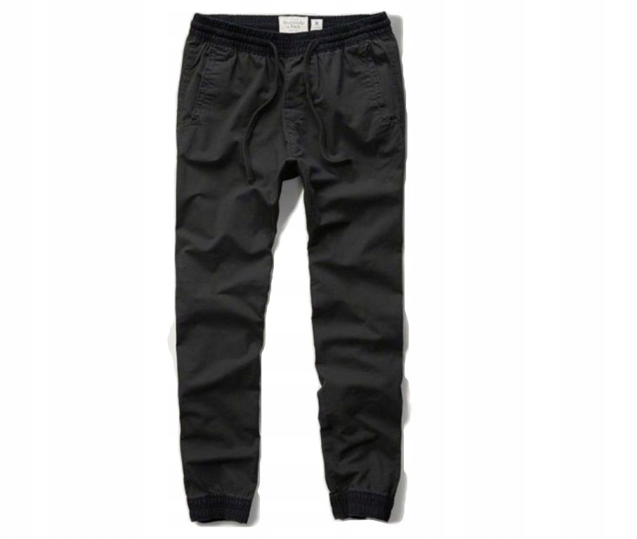 Abercrombie Hollister Spodnie Joggers Męskie USA L