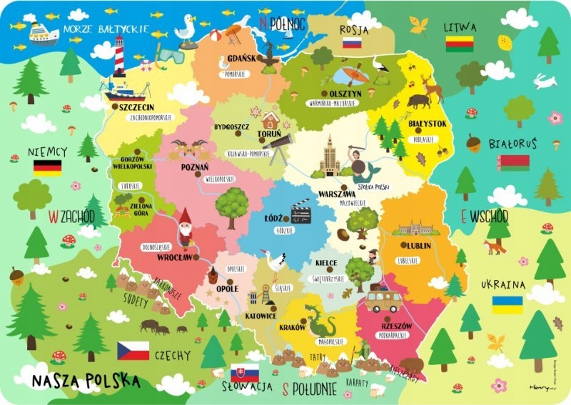 Podkładka mapa polski