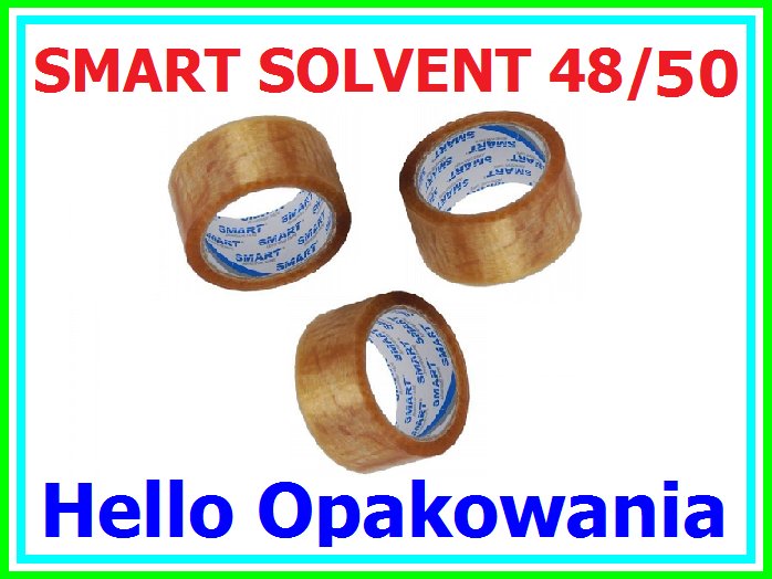 TAŚMA PAKOWA SOLVENT SMART 48/50 kauczuk nat 48x50