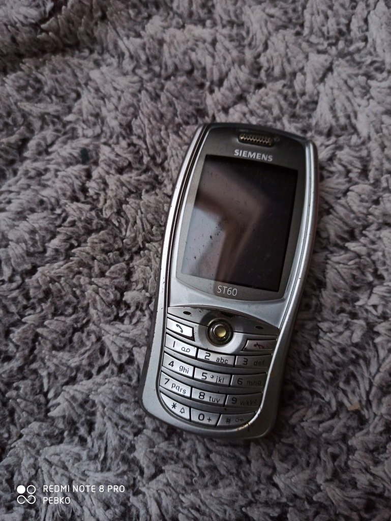 KLASYCZNY SREBRNY SIEMENS ST60 BATERIA Z KLAPKĄ