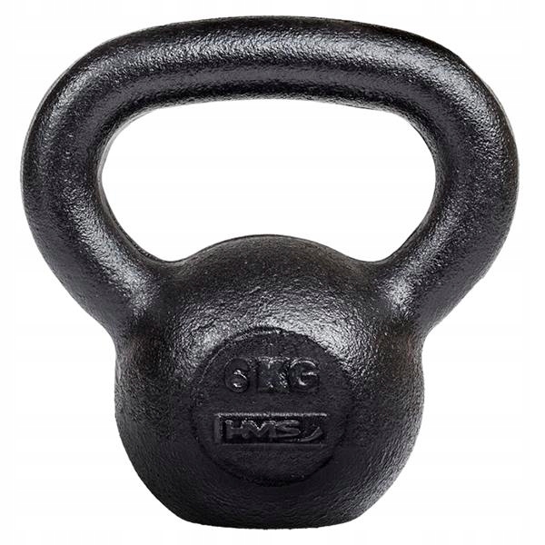 Żeliwny ciężarek kettlebell 6kg HMS winylowa osłon