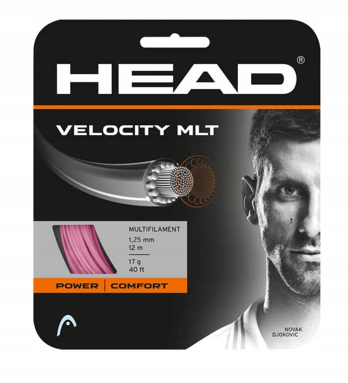 Naciąg tenisowy Head Velocity MLT 1.25 różowy