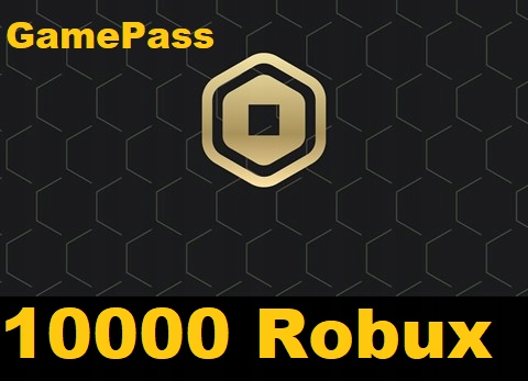 ROBLOX GAMEPASS ROBUX 10000 SZTUK 10000RS ROBUXÓW ROBUXY TANIO