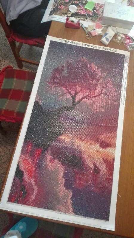 Diy Diamentowy Obraz Wyklejanie Sakura Tree 60x30 7845994897 Oficjalne Archiwum Allegro