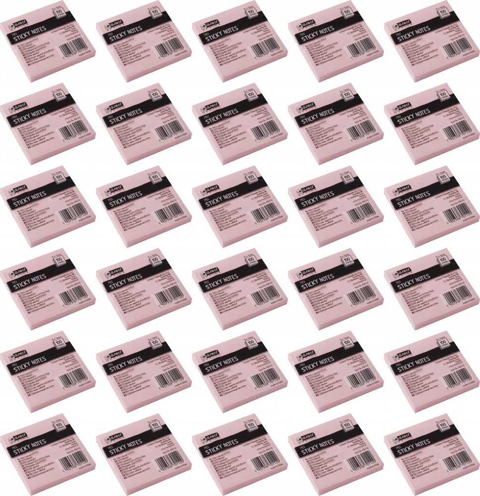 Karteczki samoprzylepne D.Rect 76-76mm 100 k x100