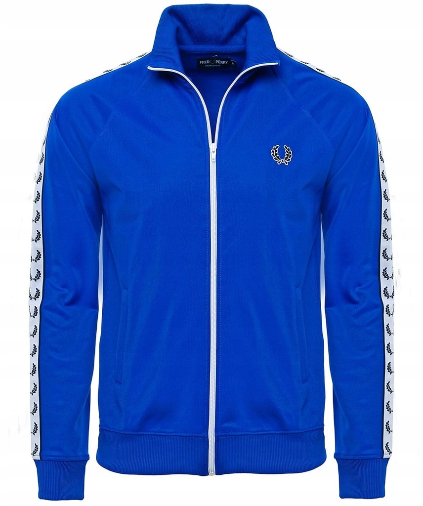 FRED PERRY BLUZA MĘSKA SPORTOWA BLUE CASUAL r L