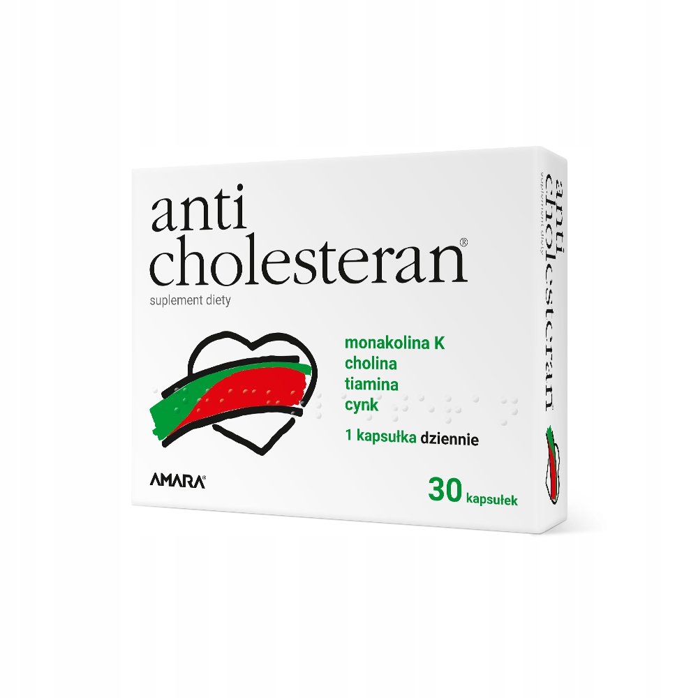 Anticholesteran 30 kaps. MONAKOLINA K OBNIŻENIE CHOLESTEROLU