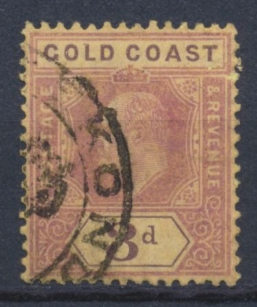 Złote Wybrzeże - 3c Kolonie Korona Król Edward VII