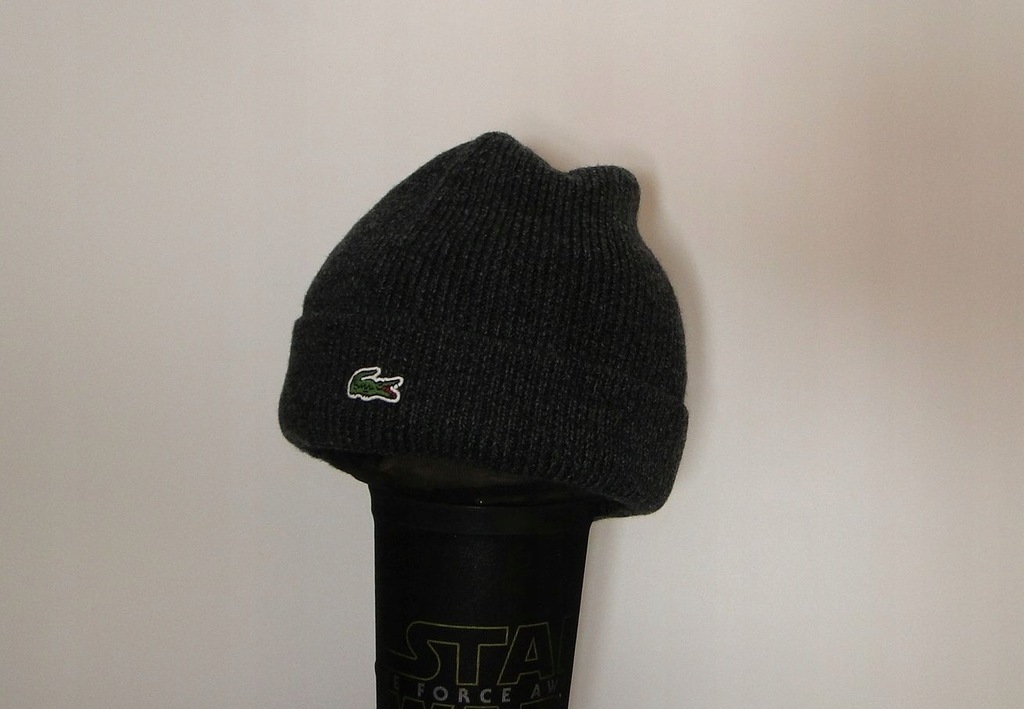 Czapka LACOSTE Hat Wełniana Lambs Wool Beanie OS