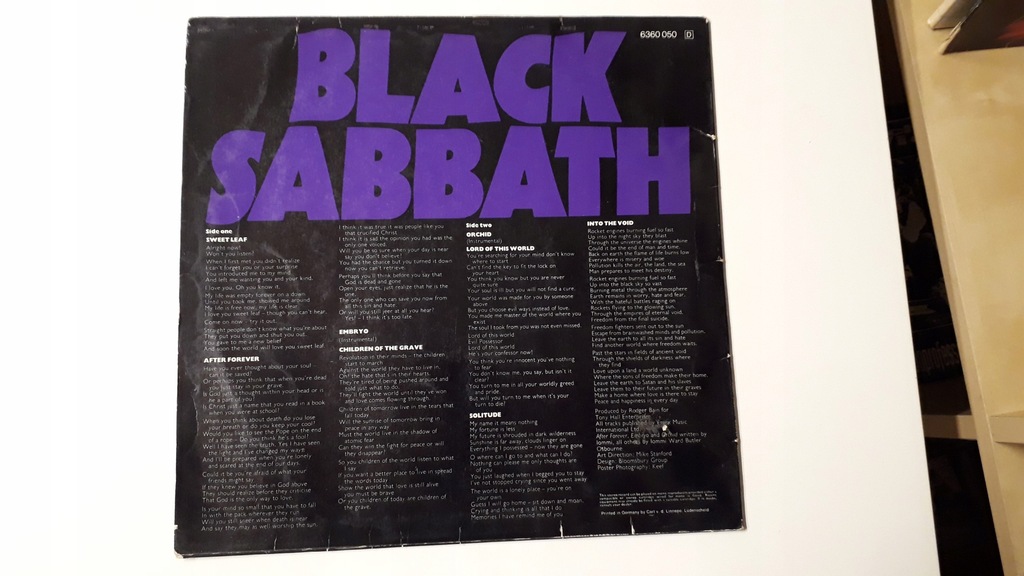 Купить BLACK SABBATH - MASTER OF REALITY - LP - 3950: отзывы, фото, характеристики в интерне-магазине Aredi.ru