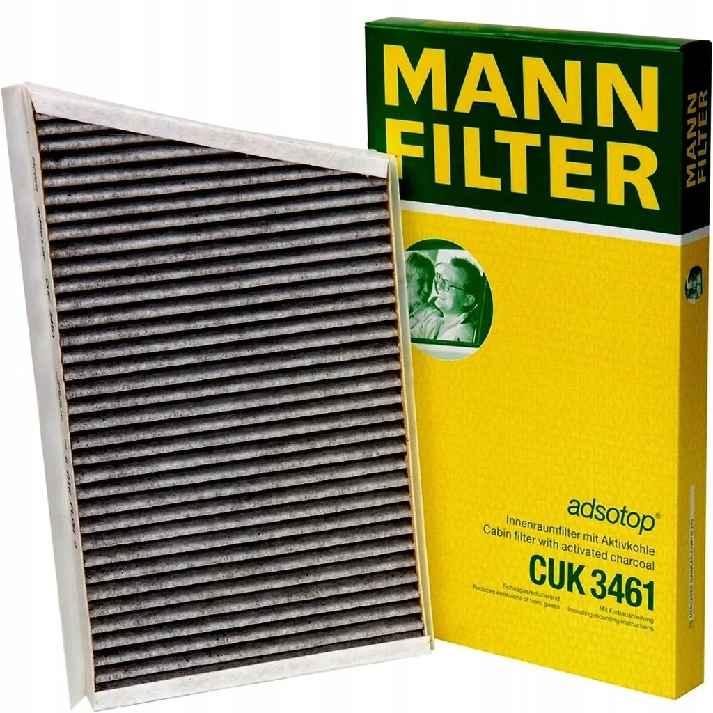 Filtr kabinowy węglowy MANN FILTER MERCEDES C209 W203 CUK 3461