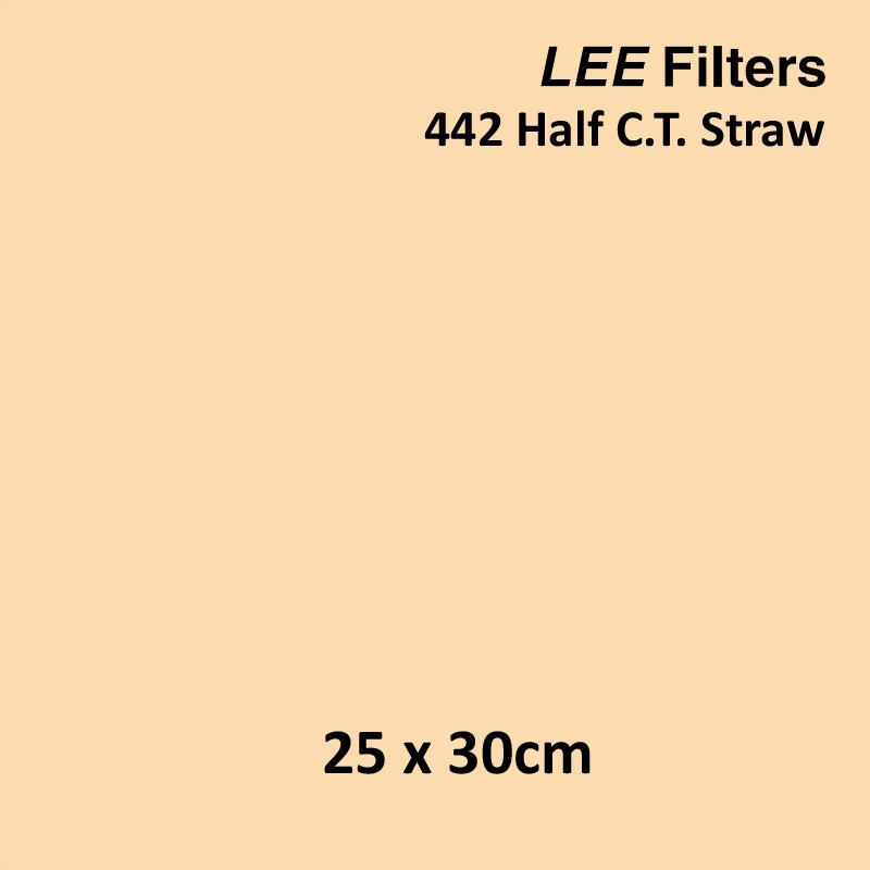 Filtr oświetleniowy Lee 442 Half CT Straw 25x30cm