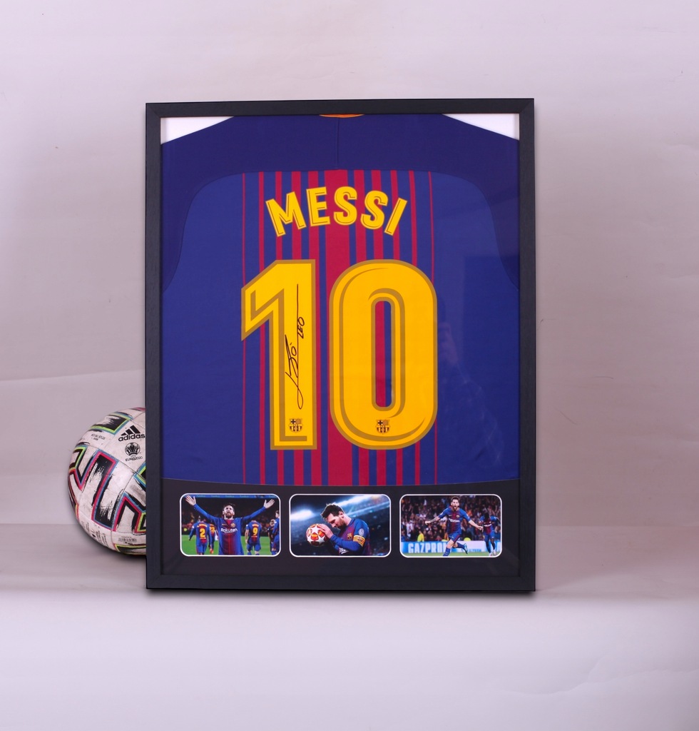 Messi, Barcelona - kosz. z autografem od 1ZŁ (zag)