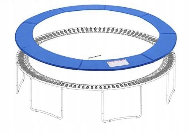 OSŁONA NA SPRĘŻYNY TRAMPOLINY POKROWIEC OCHRONNY 244-244 cm