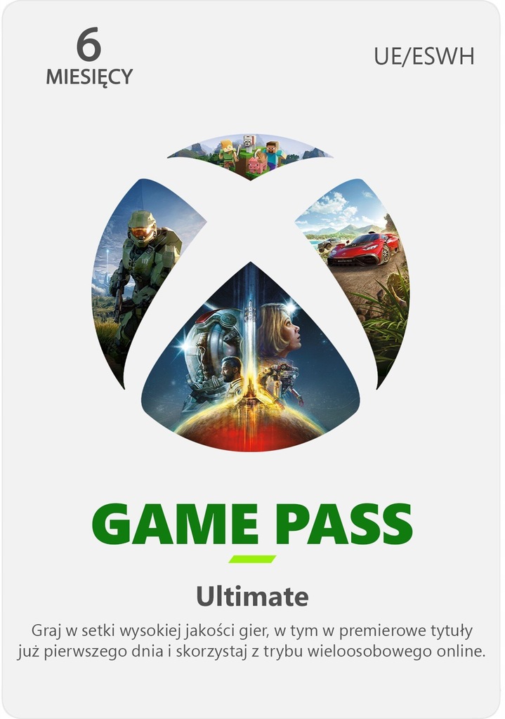 Xbox Game Pass Ultimate PC 6 months subscription