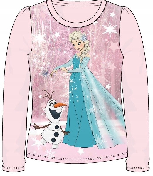 NOWA Bluzka DISNEY KRAINA LODU FROZEN -128*róż