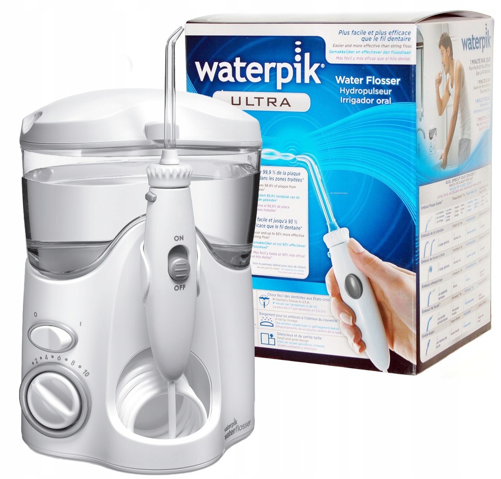 IRYGATOR WATERPIK WP-100E ULTRA + 7 KOŃCÓWEK E2 - 10616263631 ...