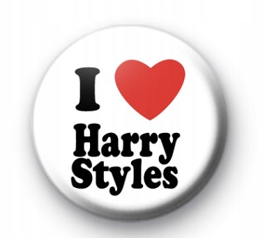 PRZYPINKA Pin Button I Love Harry Styles POP