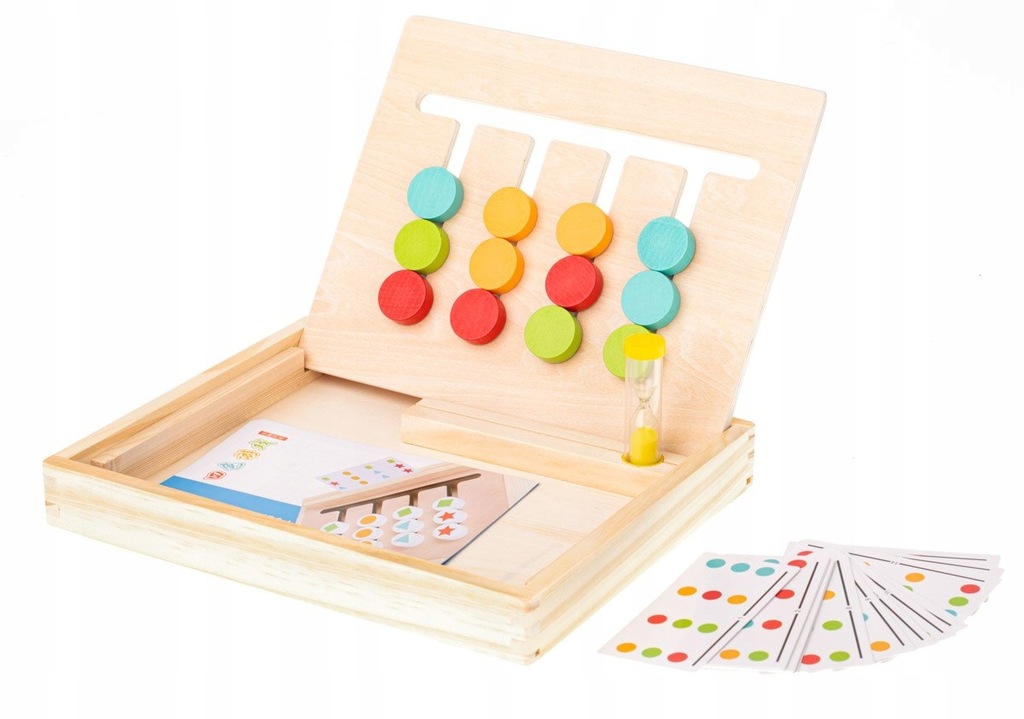 Zabawka edukacyjna drewniana dopasuj kolory kształ