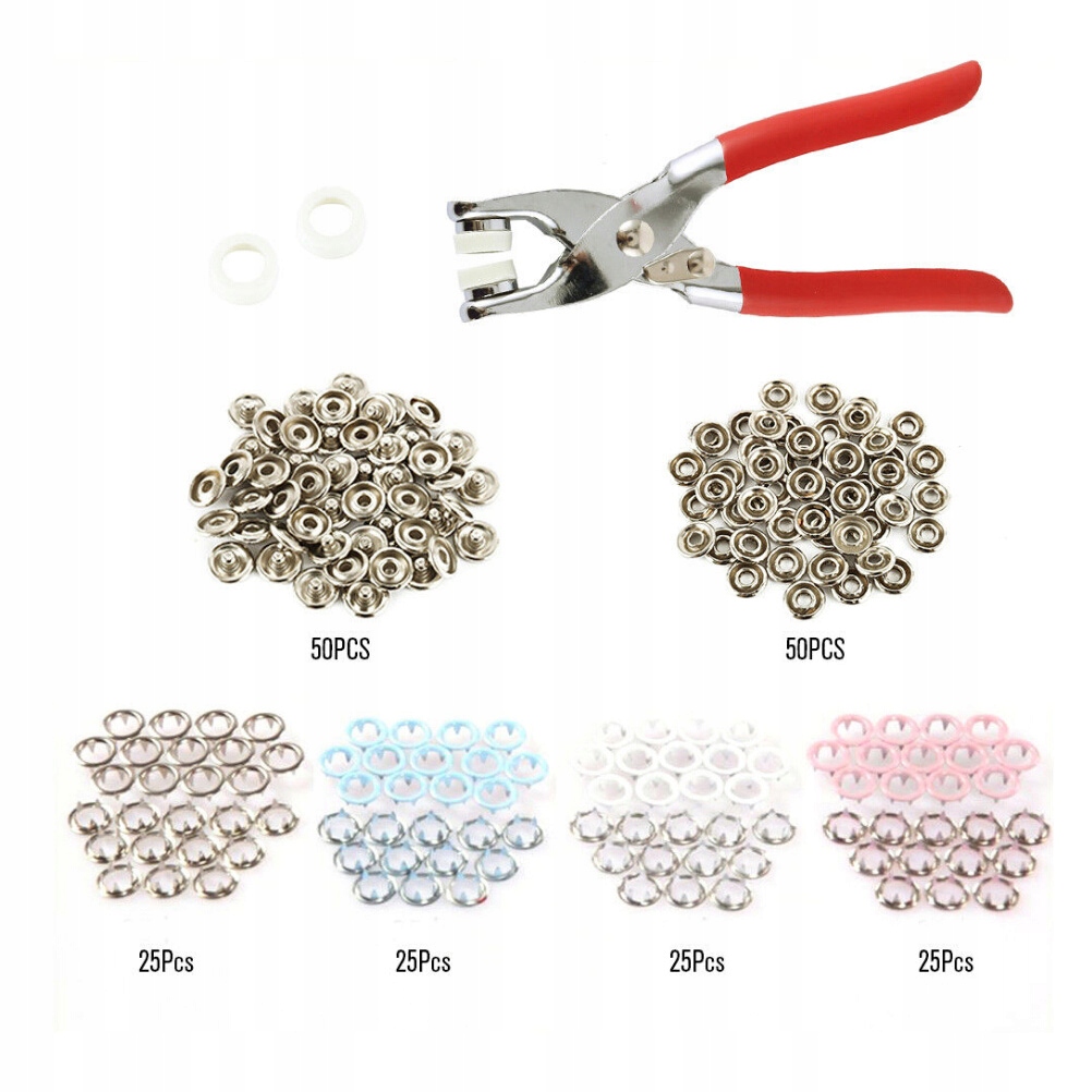 Zestaw narzędzi do zapinania guzików Klamra pazurowa 200 szt